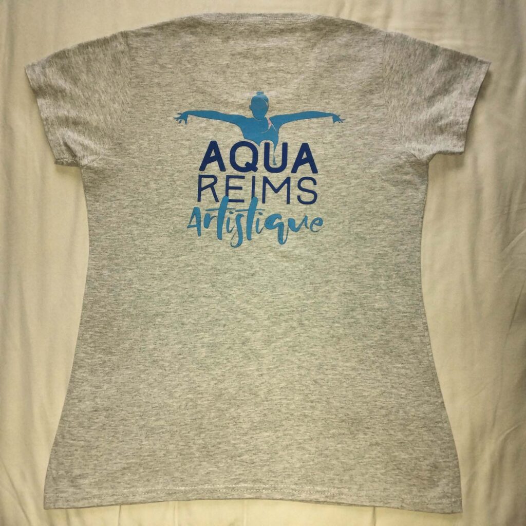 T-shirt gris Aqua Reims Artistique