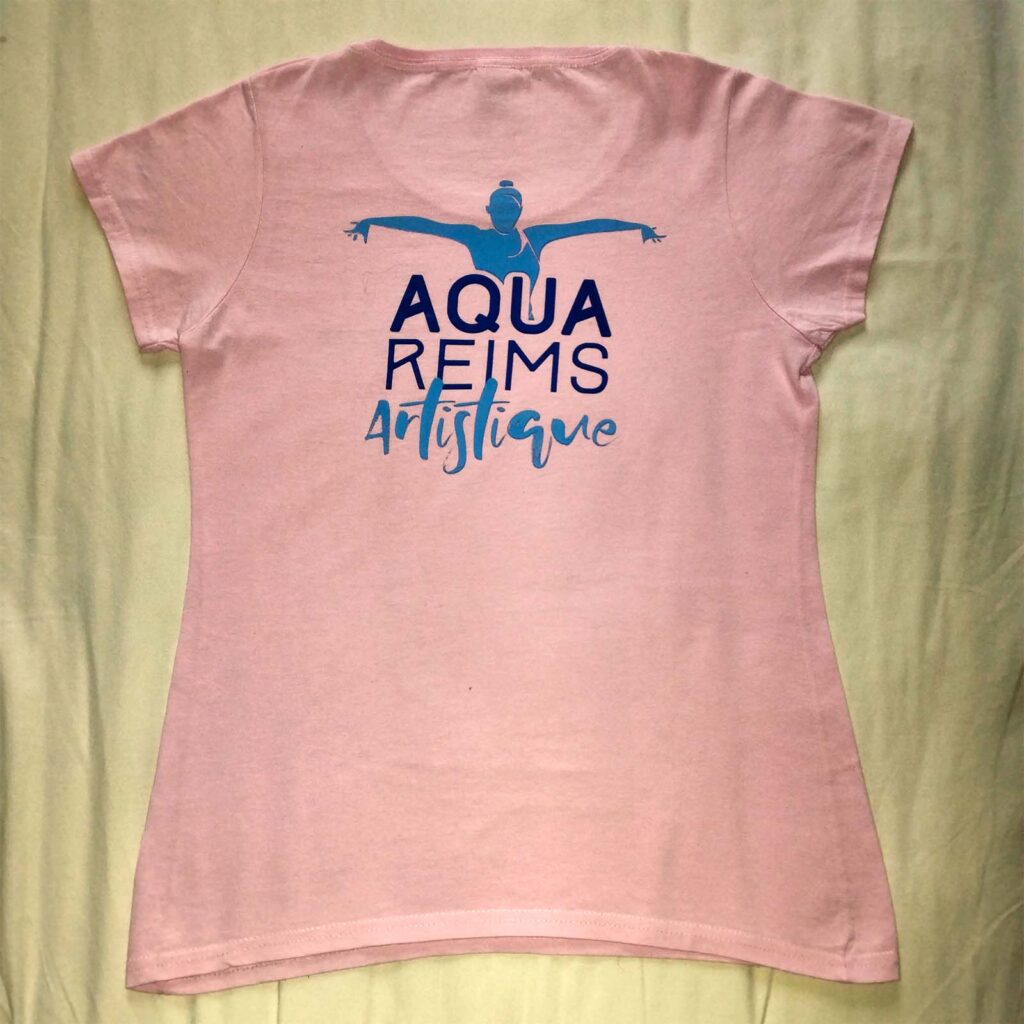T-shirt rose Aqua Reims Artistique