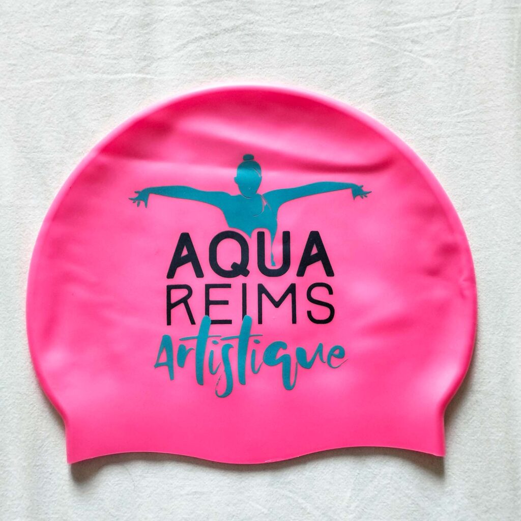 Bonnet de bain rose Aqua Reims Artistique